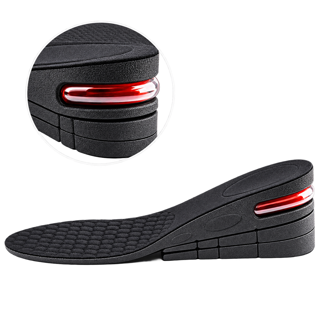 Semelle rehaussante Mollo Lift avec coussin d'air au talon, jusqu'à +7,5 cm