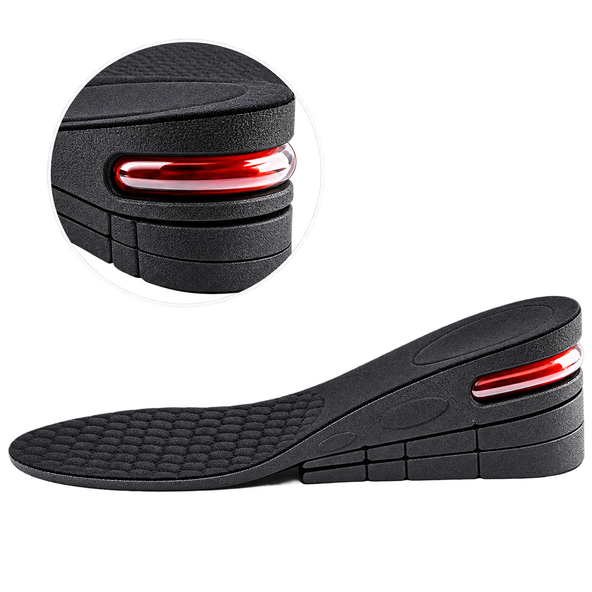 Semelle rehaussante Mollo Lift avec coussin d'air au talon, jusqu'à +7,5 cm